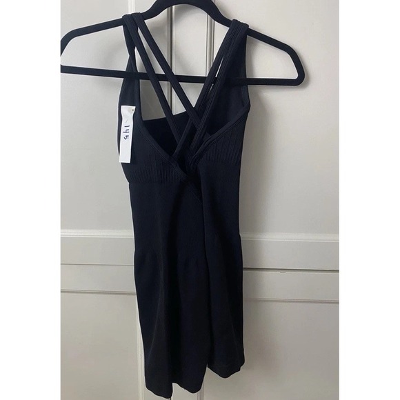 Sunzel Scrunch Butt Lift Work‎ Out Romper  Black Lg -Gym-Yoga - Picture 2 of 3